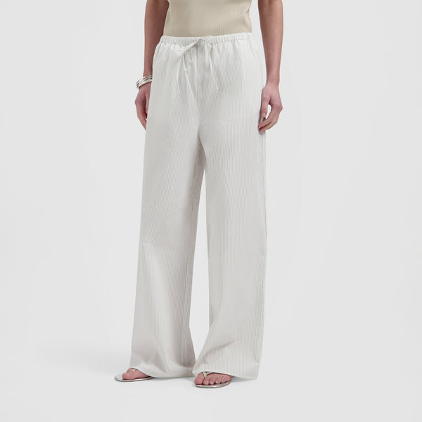 Stripe Drapey Pants - Off-White/Treehouse