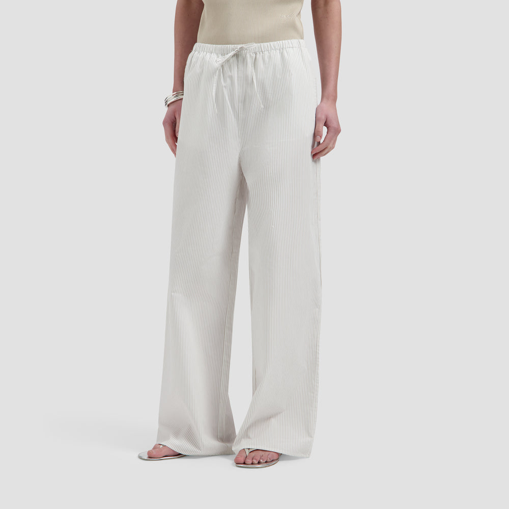 Stripe Drapey Pants - Off-White/Treehouse