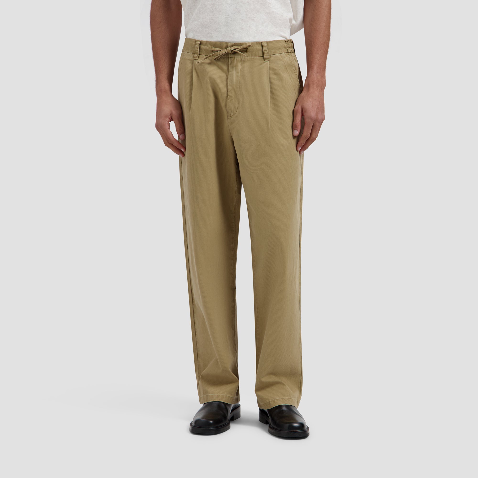 Herringbone Pleated Pants - Tree House