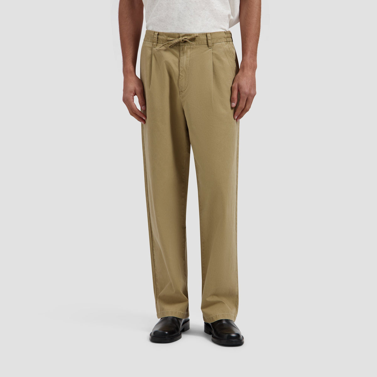 HERRINGBONE PLEATED PANTS | TREEHOUSE