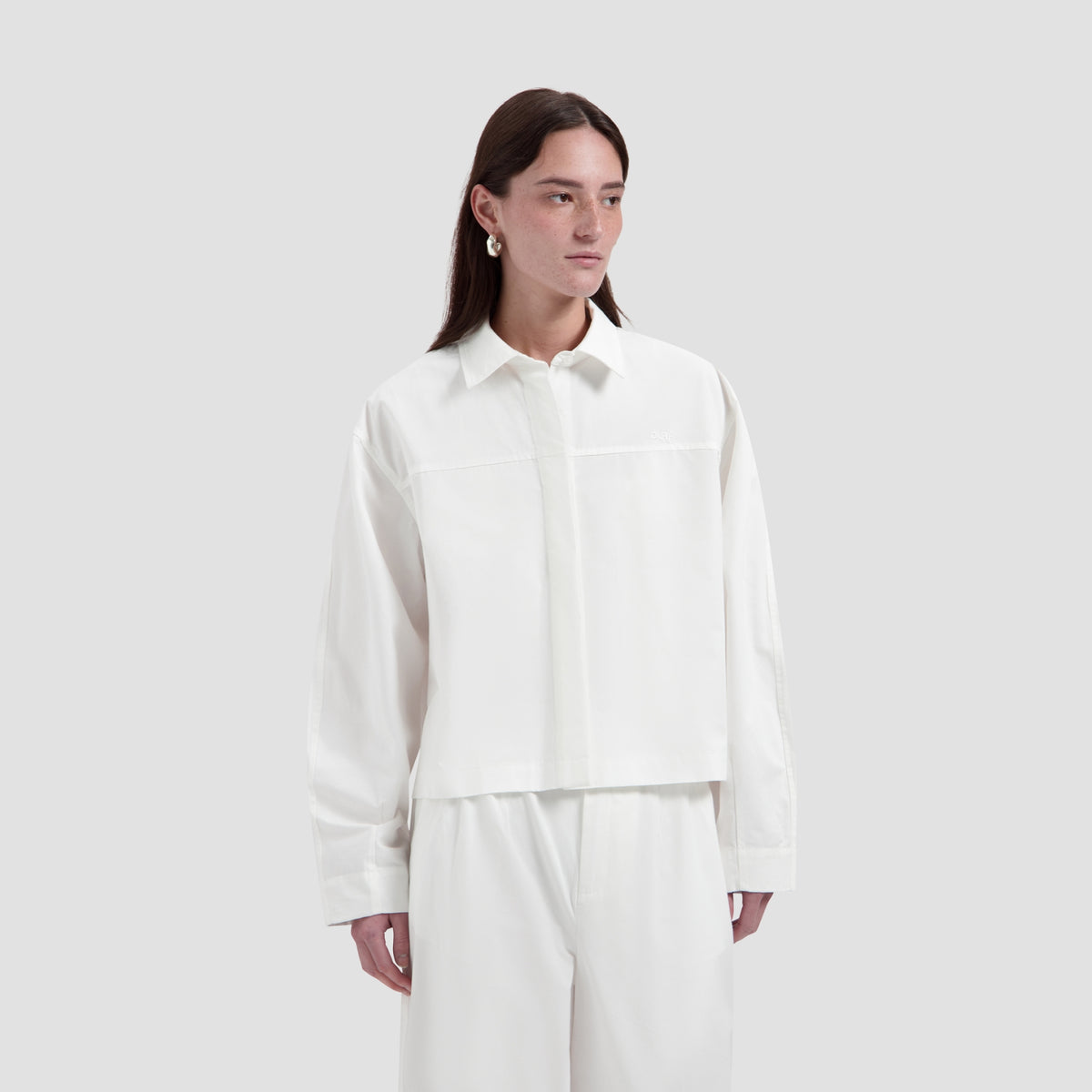 RETRO LOGO BOXY SHIRT | OPTICAL WHITE