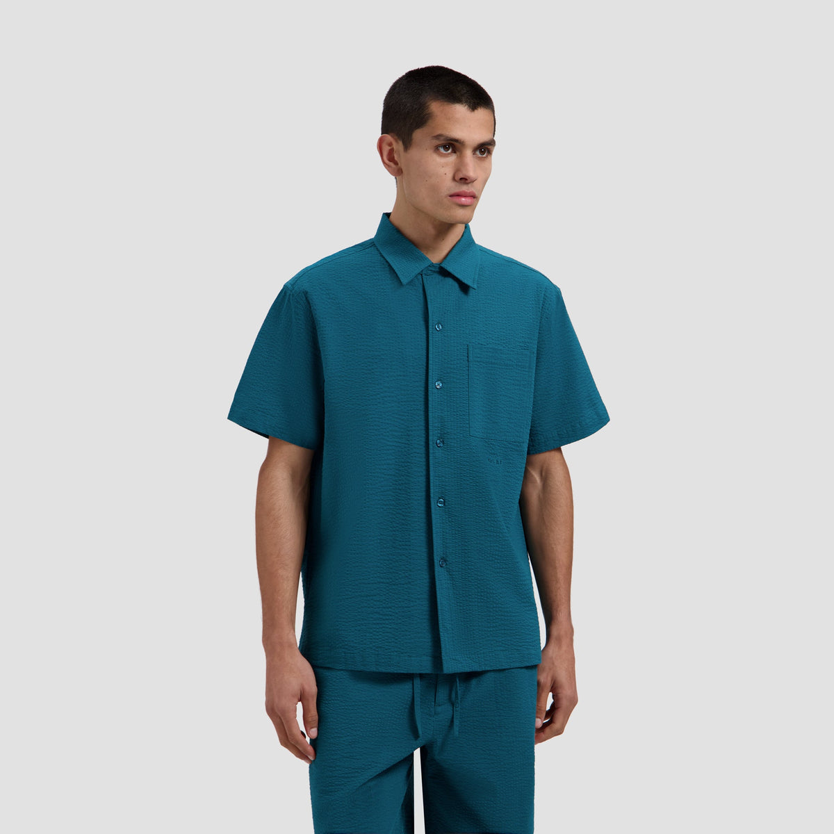 SEERSUCKER CAMP SHIRT | GULF COAST