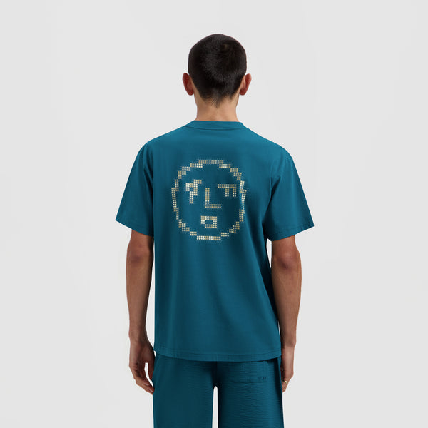 Dotted Face Tee - Gulf Coast