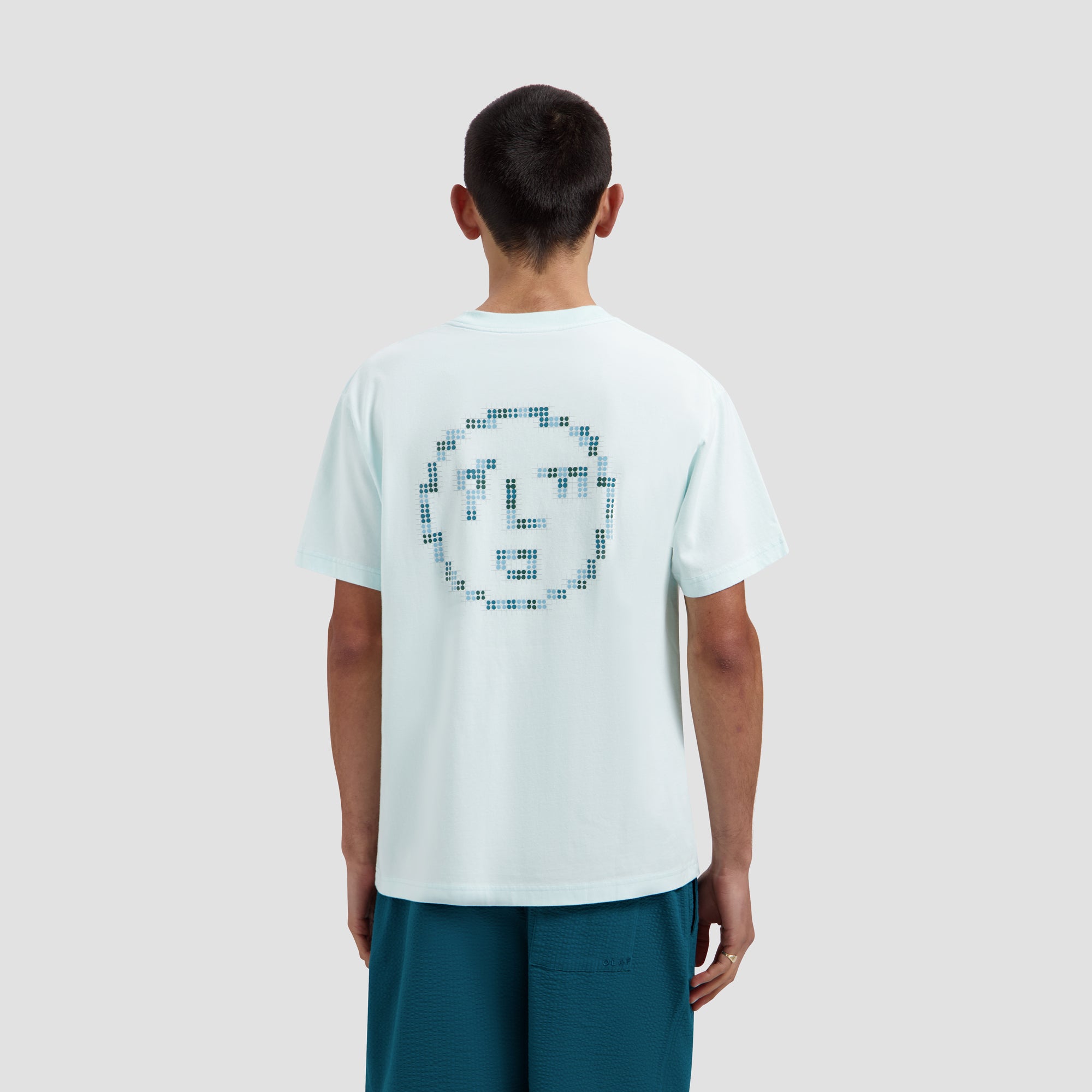Dotted Face Tee - Salt Air