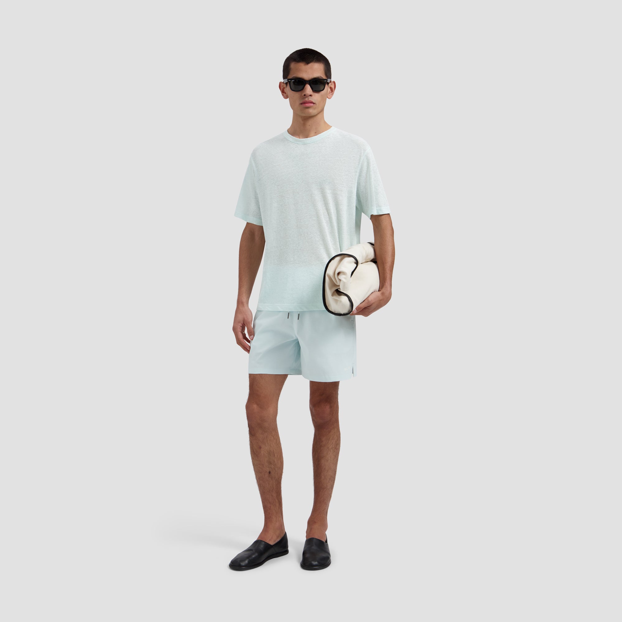 Texture Regular Swim Shorts - Salt Air
