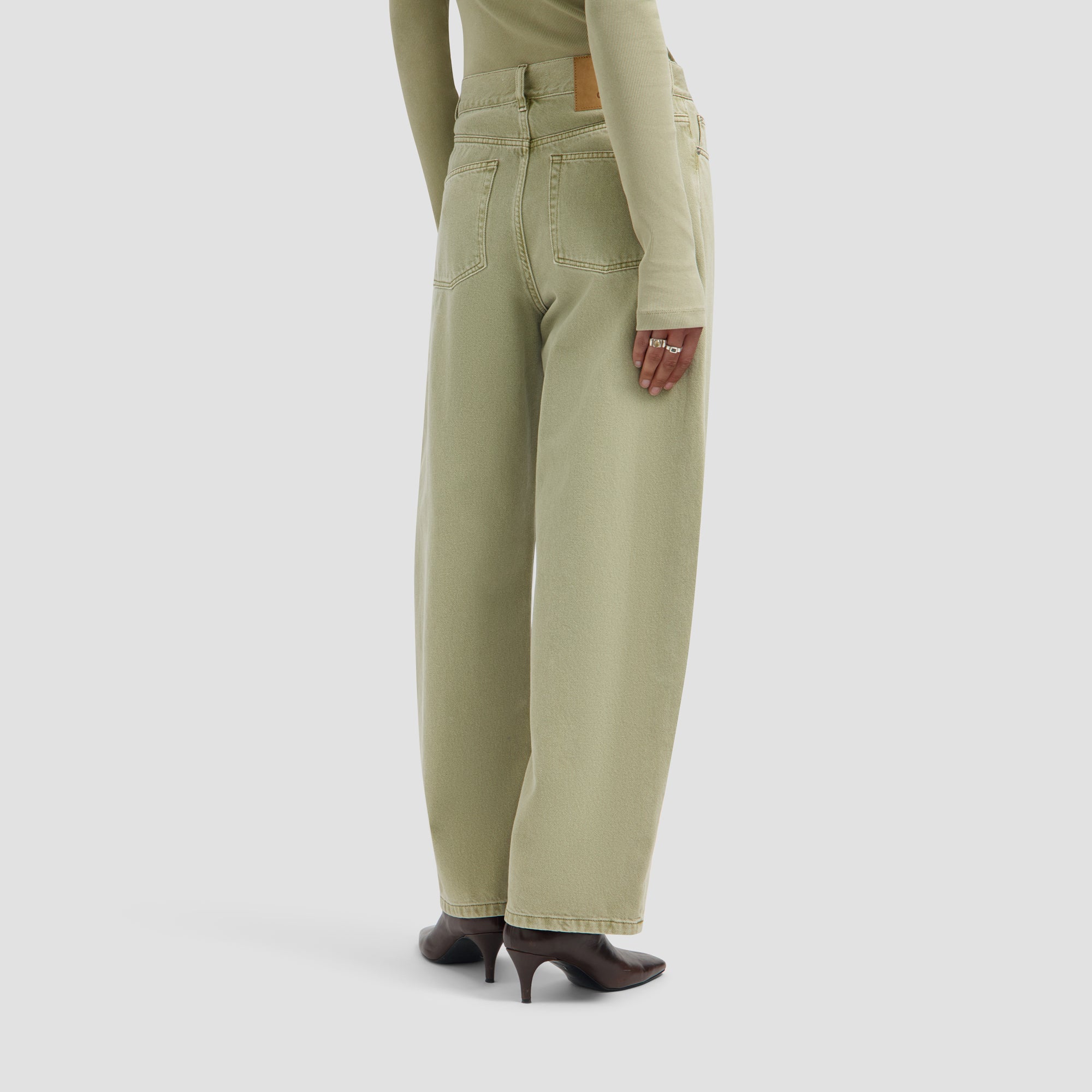 Monogram Barrel Leg Denim Pant - Treehouse