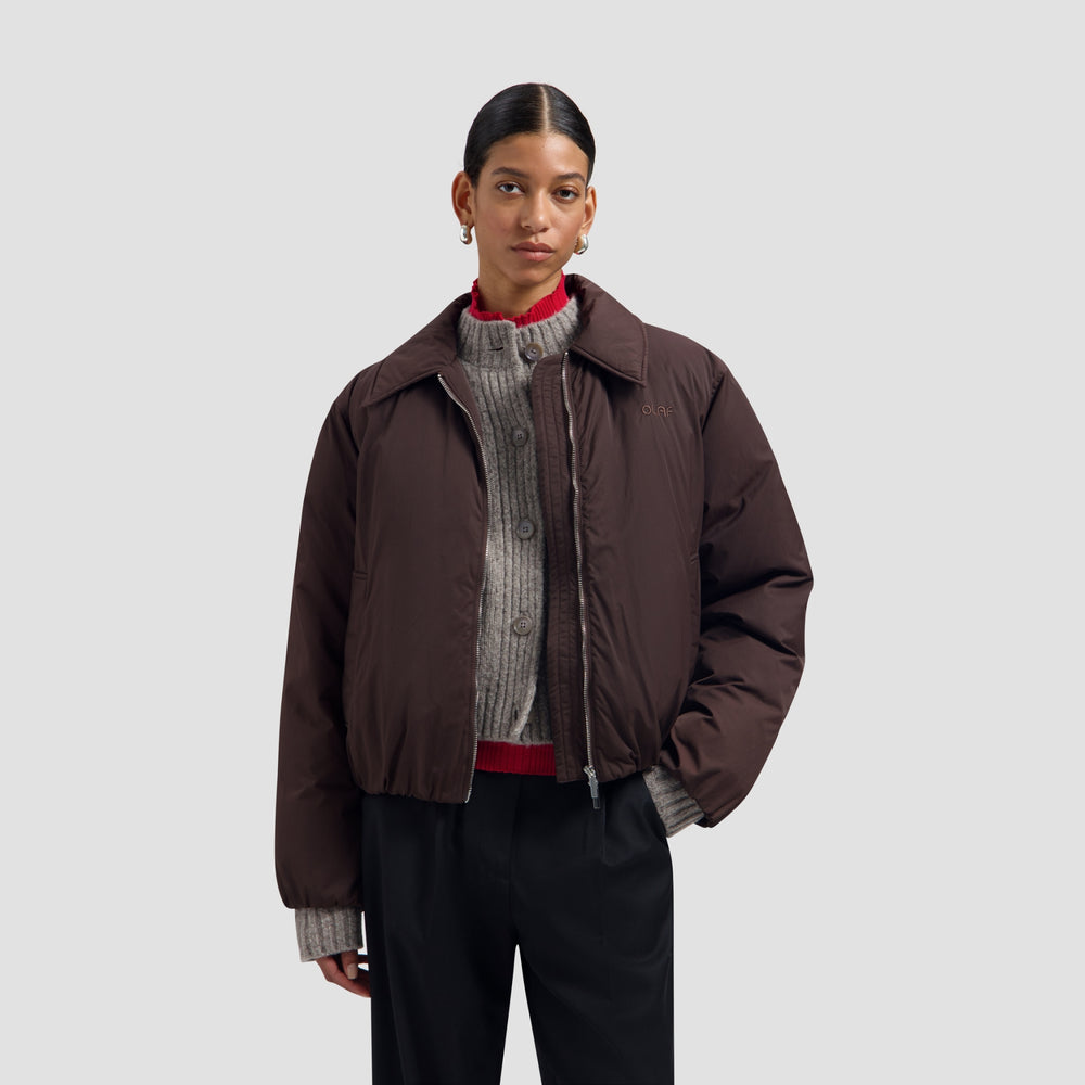 PADDED JACKET | CHOCOLATE PLUM