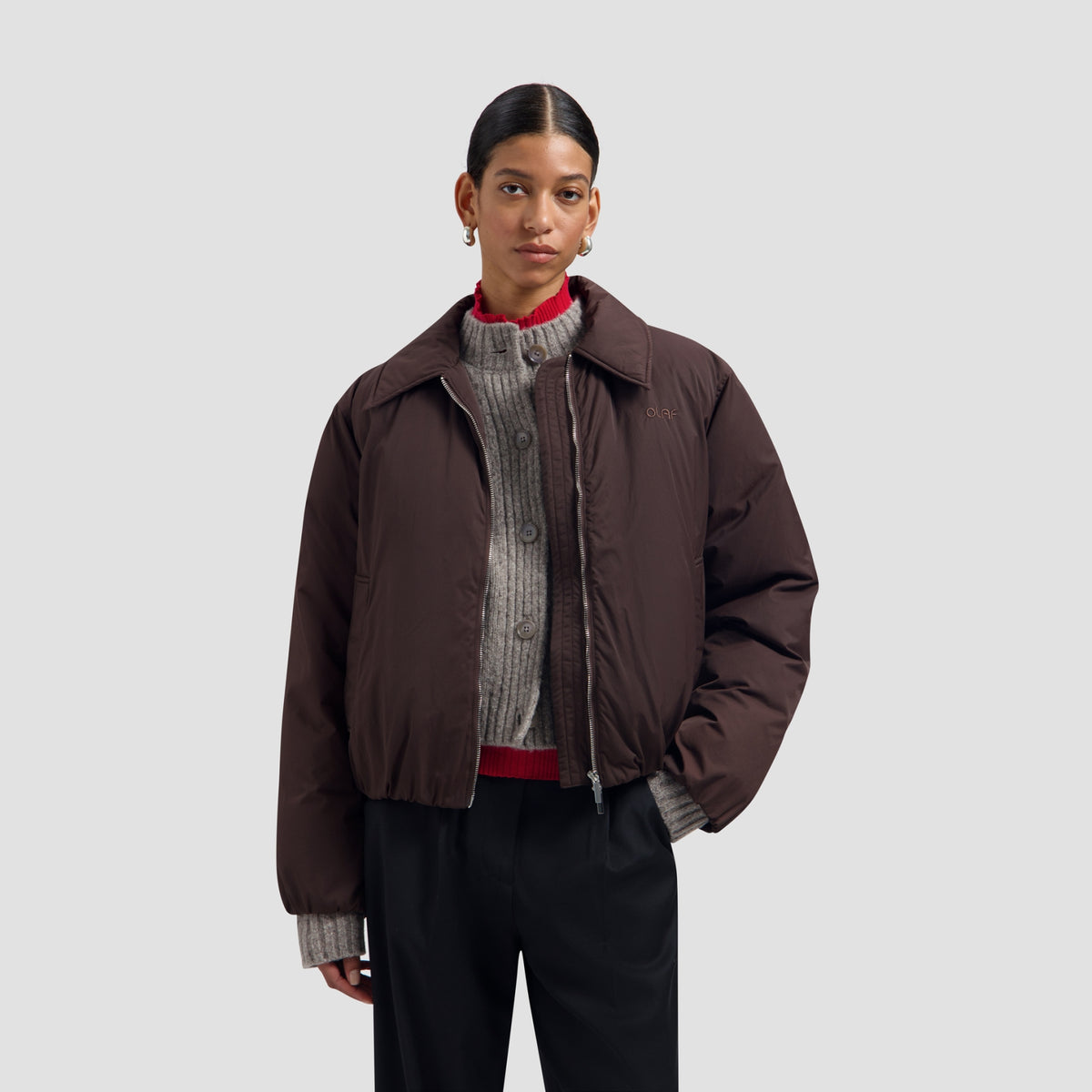 PADDED JACKET | CHOCOLATE PLUM