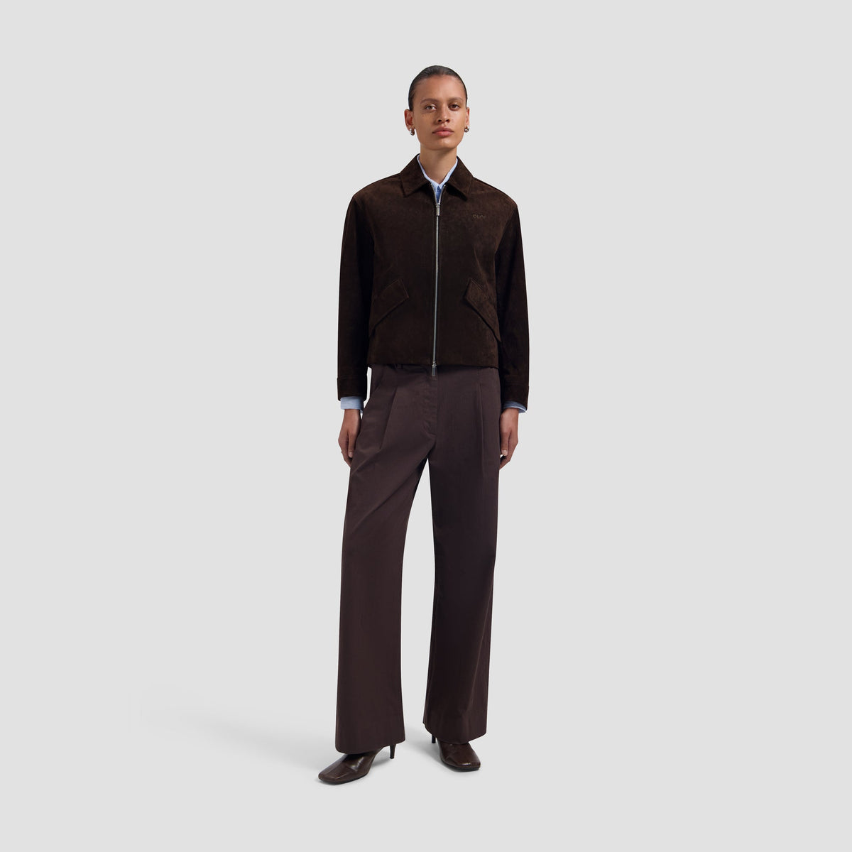 SUEDE JACKET | CHOCOLATE PLUM