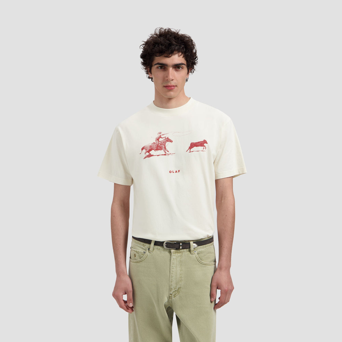 COWBOY BULL TEE | OFF WHITE / MULCH