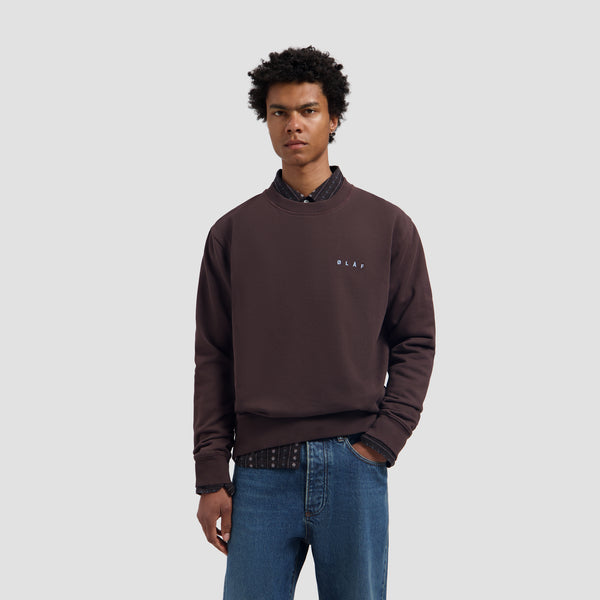 Lasso Face Crewneck - Chocolate Plum