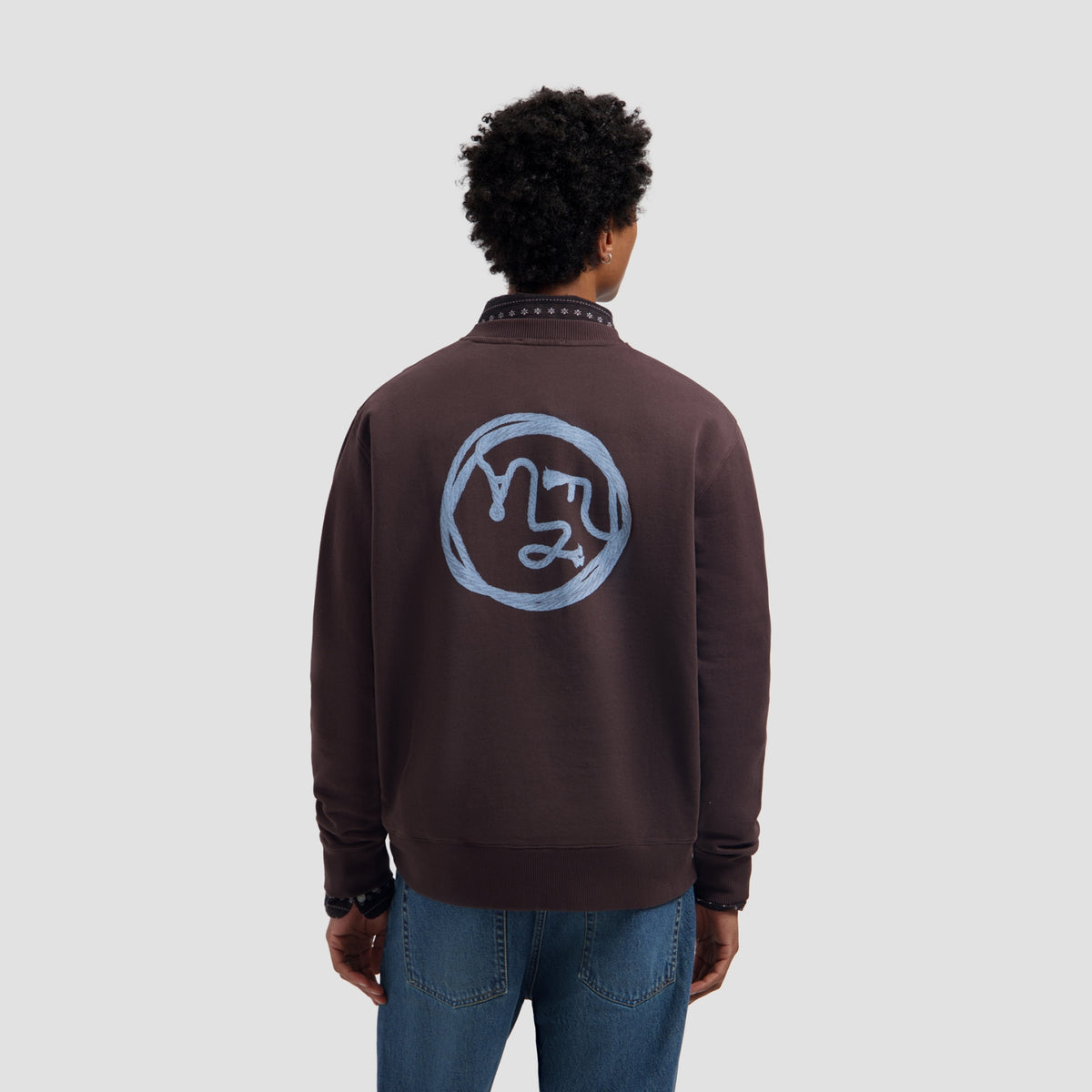 LASSO FACE CREWNECK | CHOCOLATE PLUM
