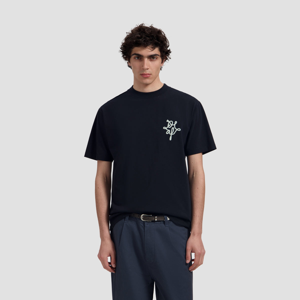 LASSO MONOGRAM TEE | BLACK