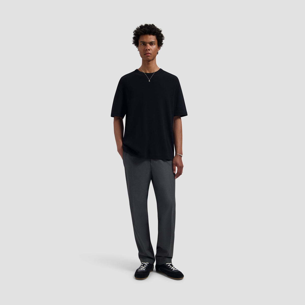 SLIM ELASTICATED PANT | CHOCOLATE PLUM