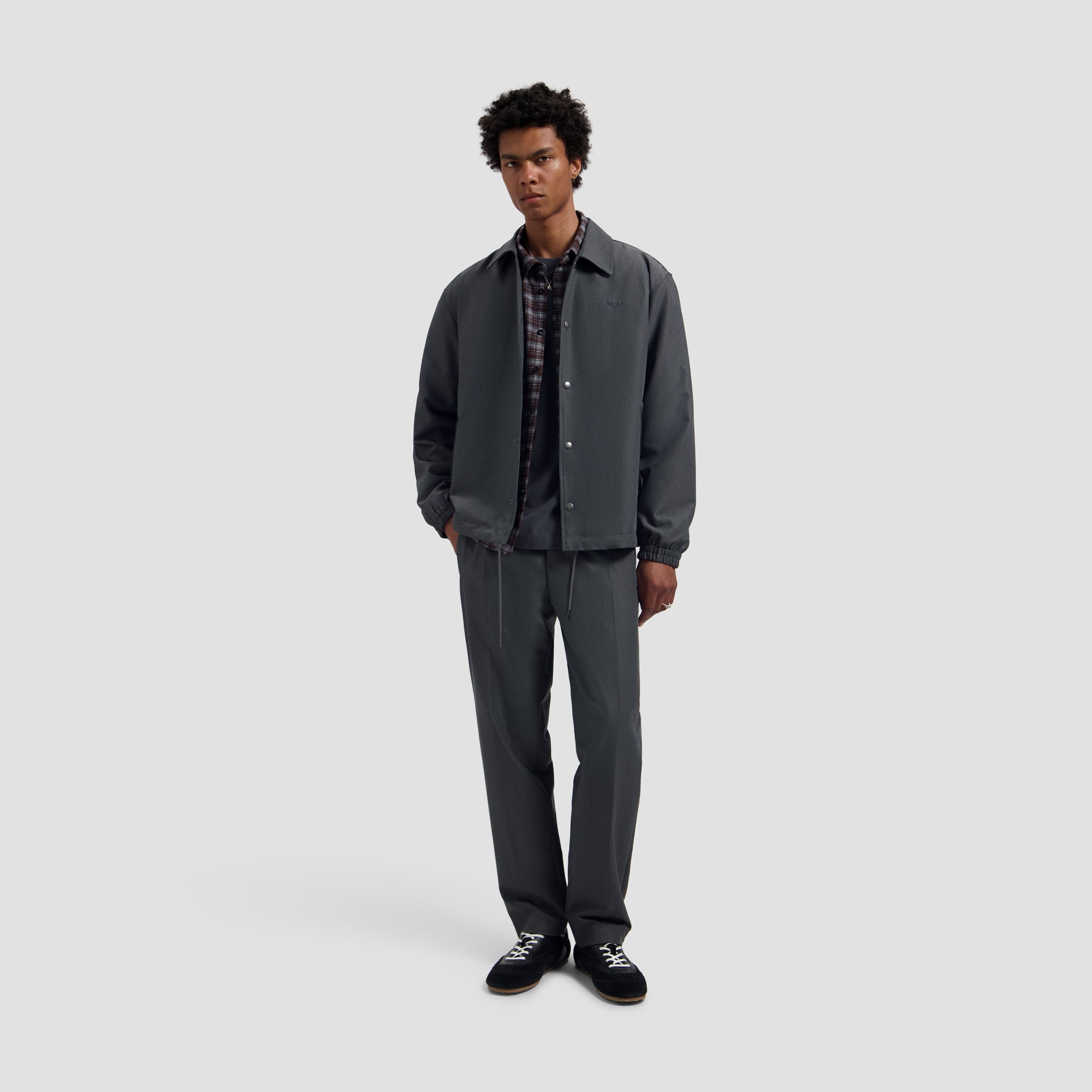 Western Coach Jacket - Charcoal