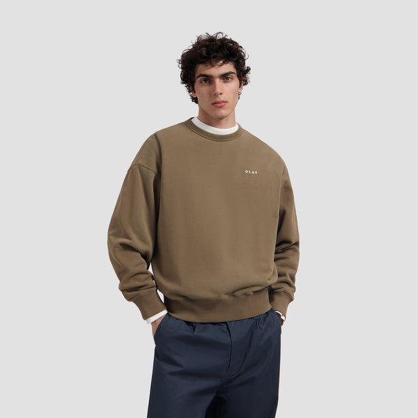 Western Logo Crewneck - Chocolate Chip