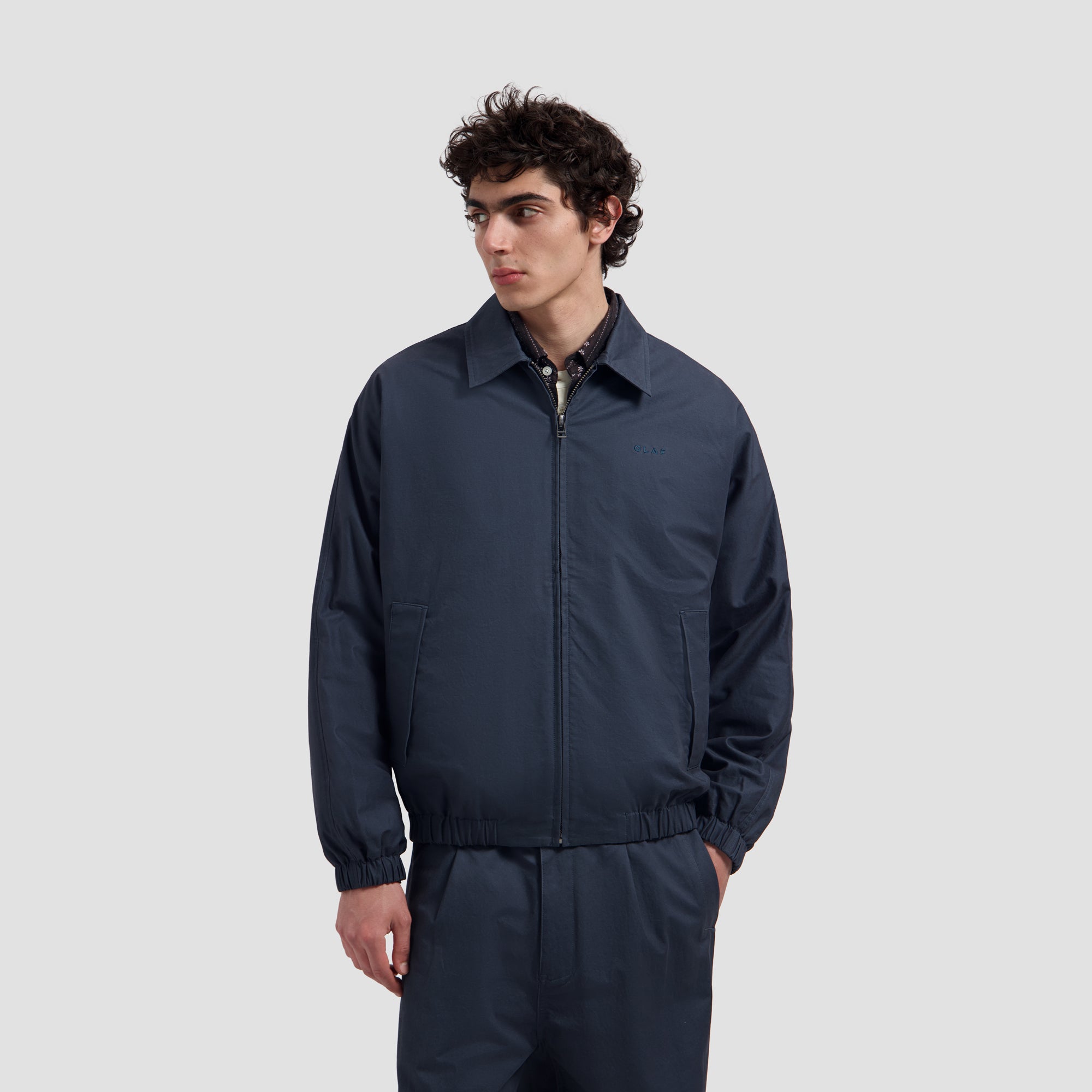Washed Coach Jacket - Navy