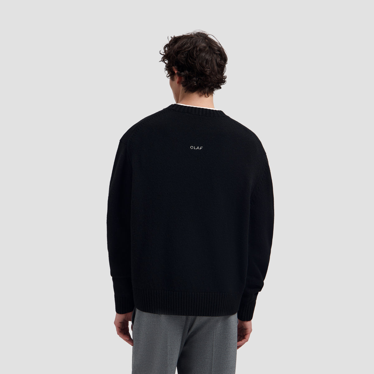Essential Knitted Crewneck - Black