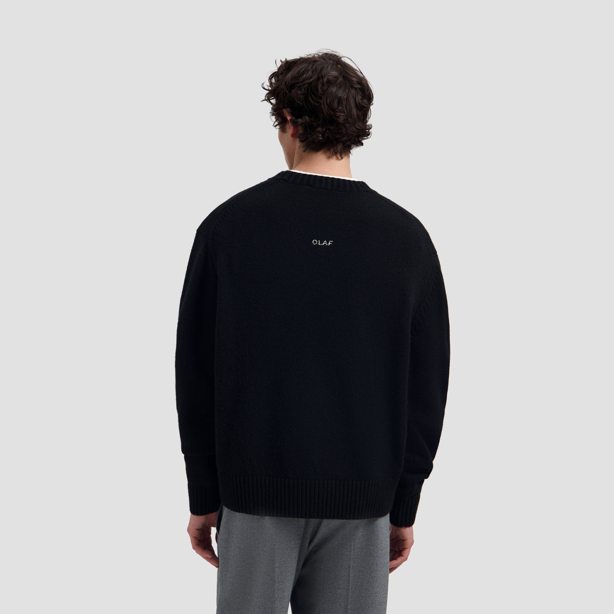 ESSENTIAL KNITTED CREWNECK | BLACK