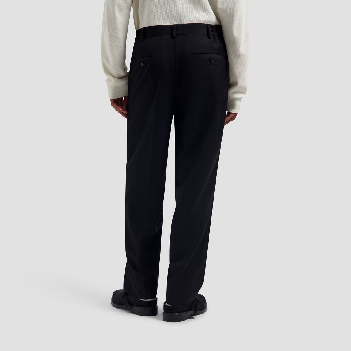 WASHED BARREL LEG PANT | NAVY