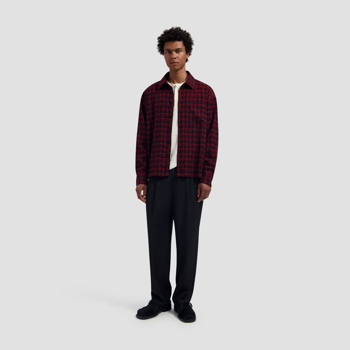 WASHED BARREL LEG PANT | NAVY