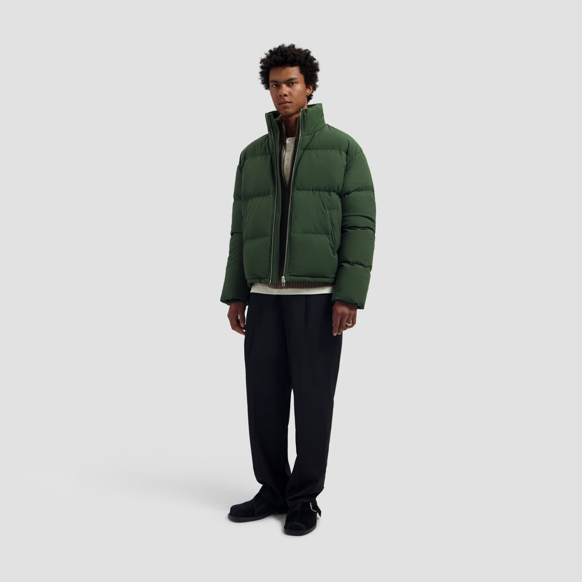 RIPSTOP PUFFER JACKET | KOMBU GREEN