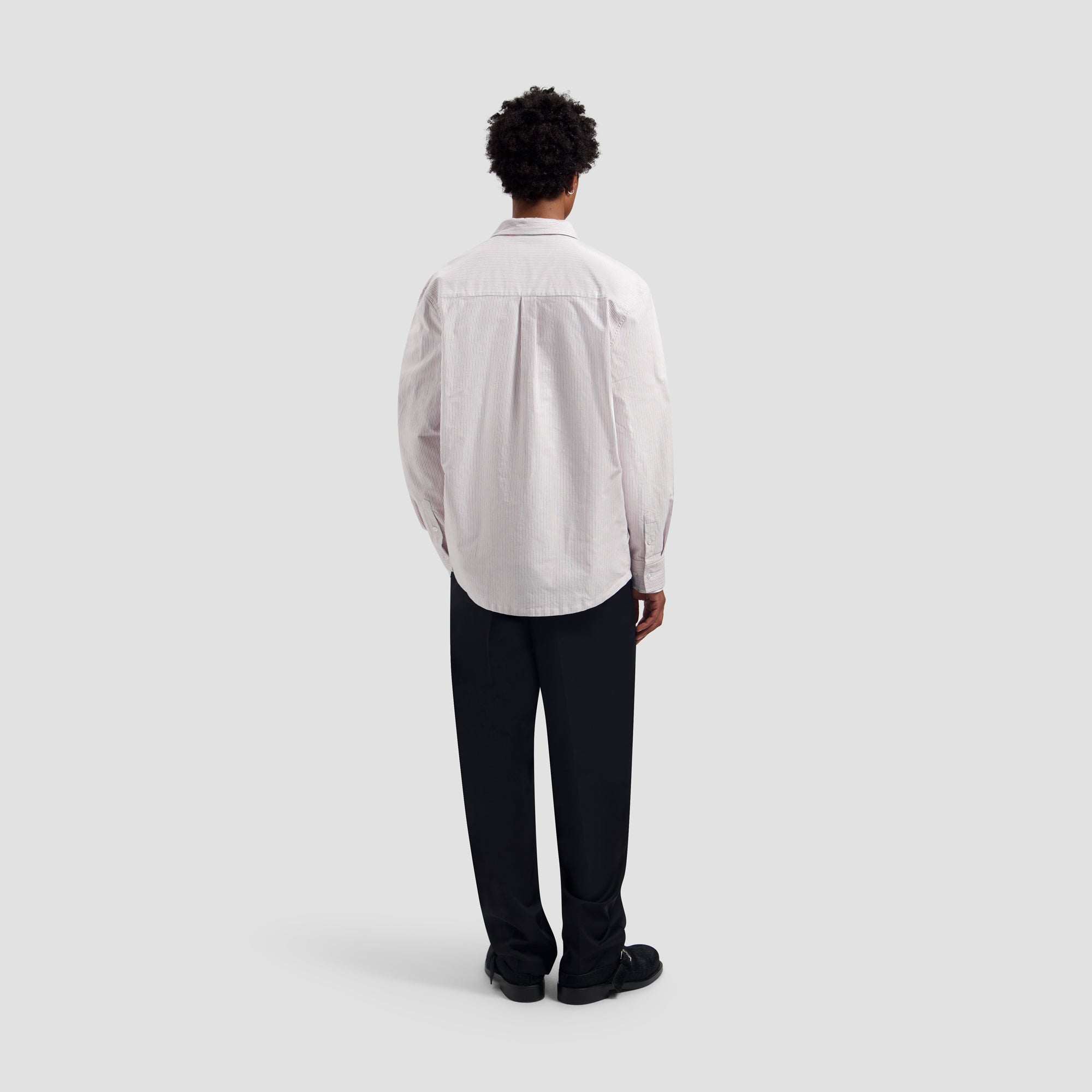 Oxford Relaxed Shirt - White/Adrenal Rush