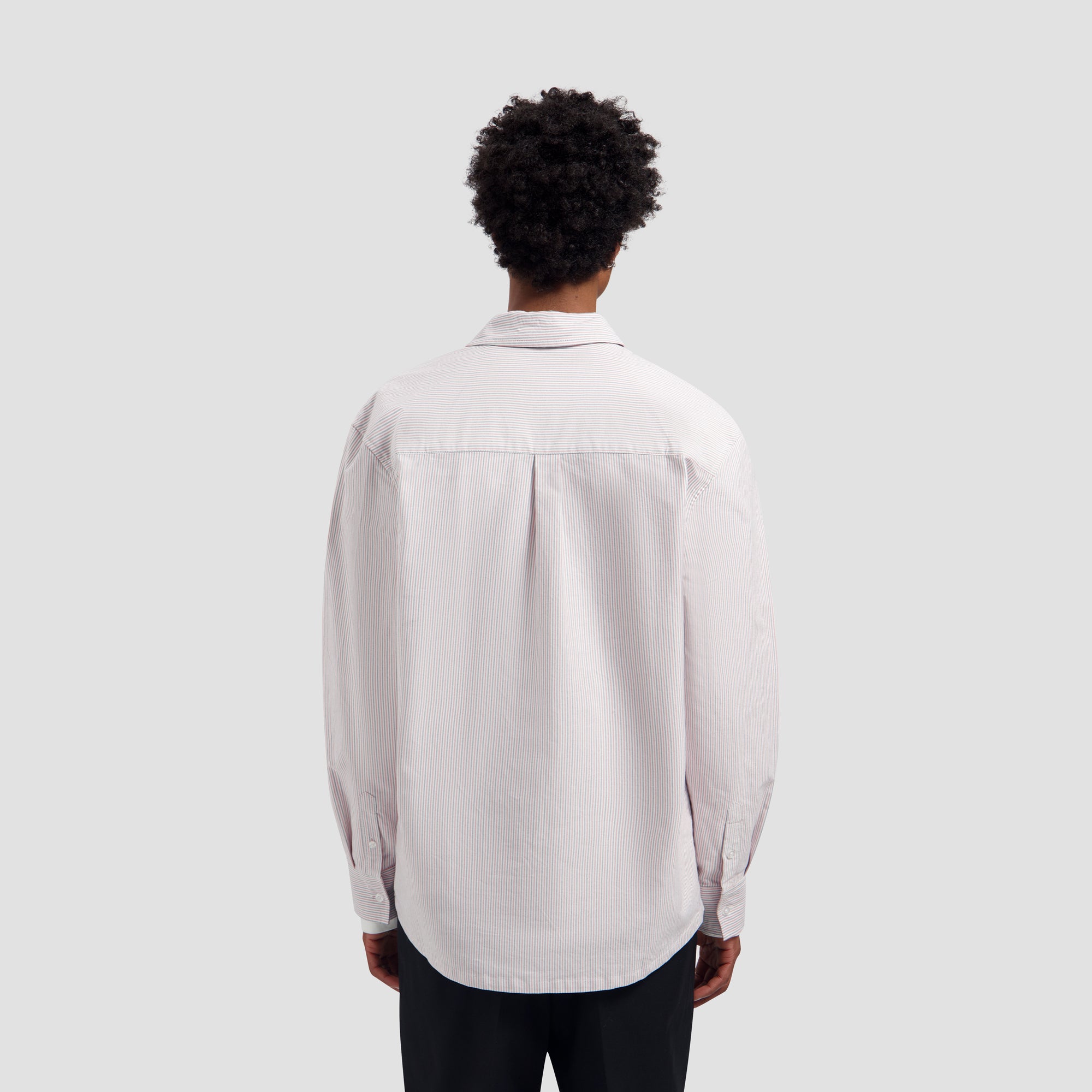 Oxford Relaxed Shirt - White/Adrenal Rush
