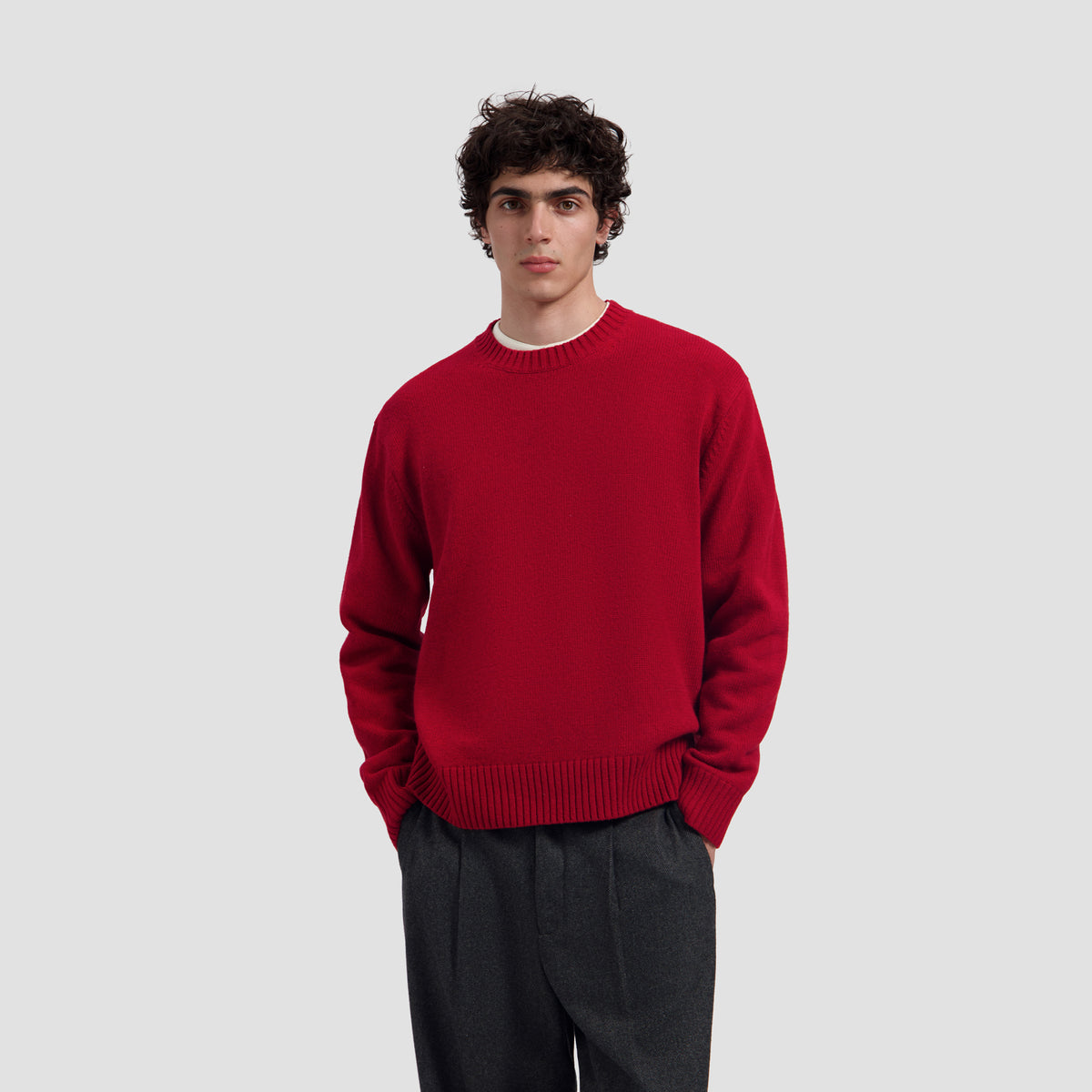 Essential Knitted Crewneck - Adrenaline Rush
