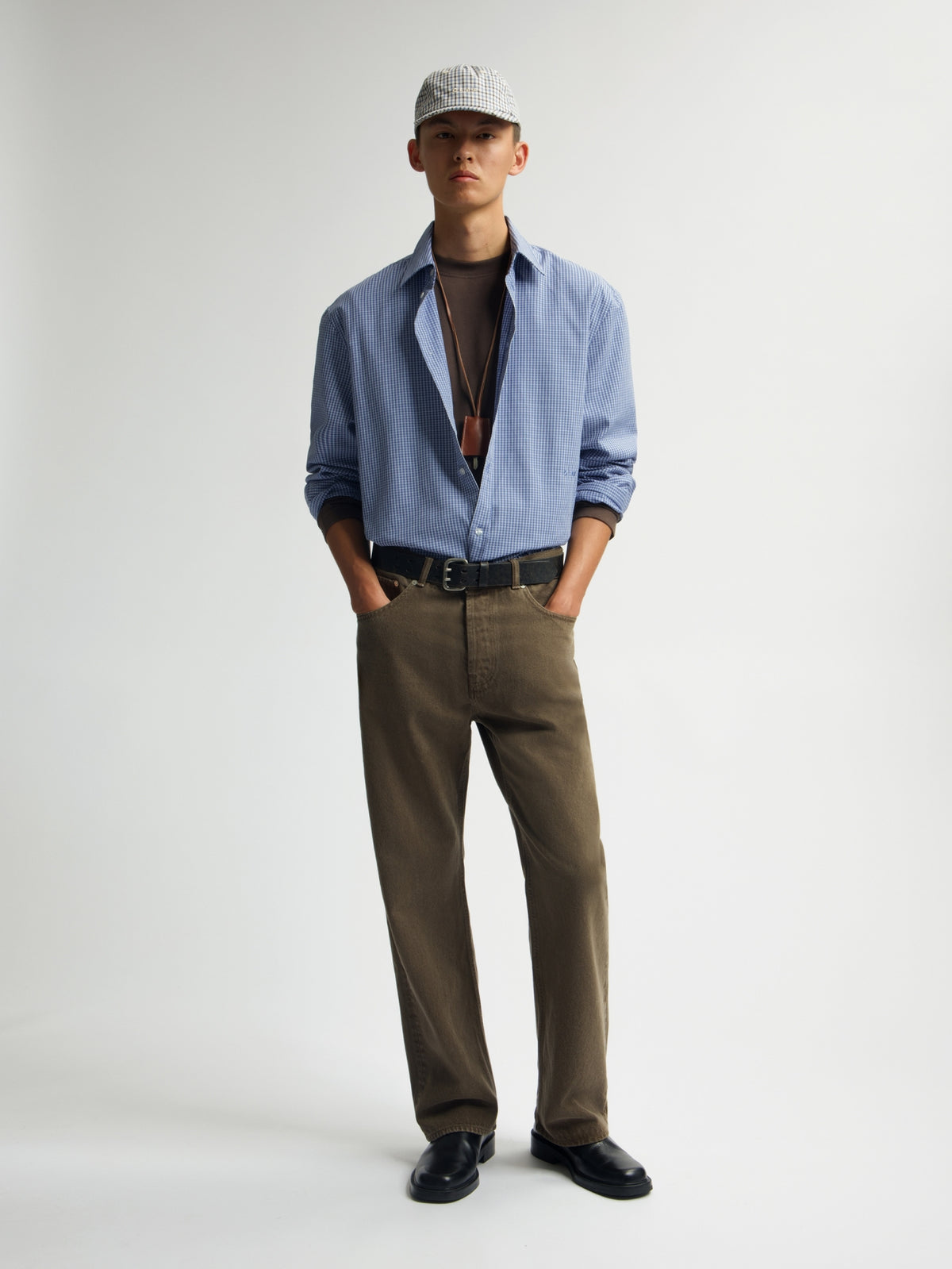 RELAXED CHECKED SHIRT | BLUE CHECK