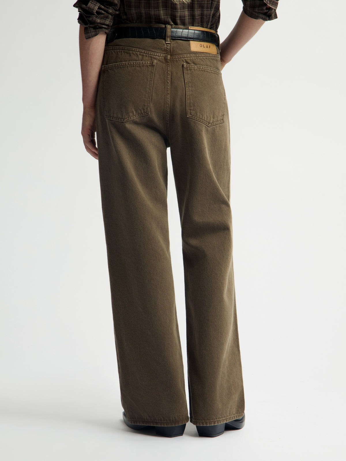 WASHED TWILL DENIM PANT | BRACKEN