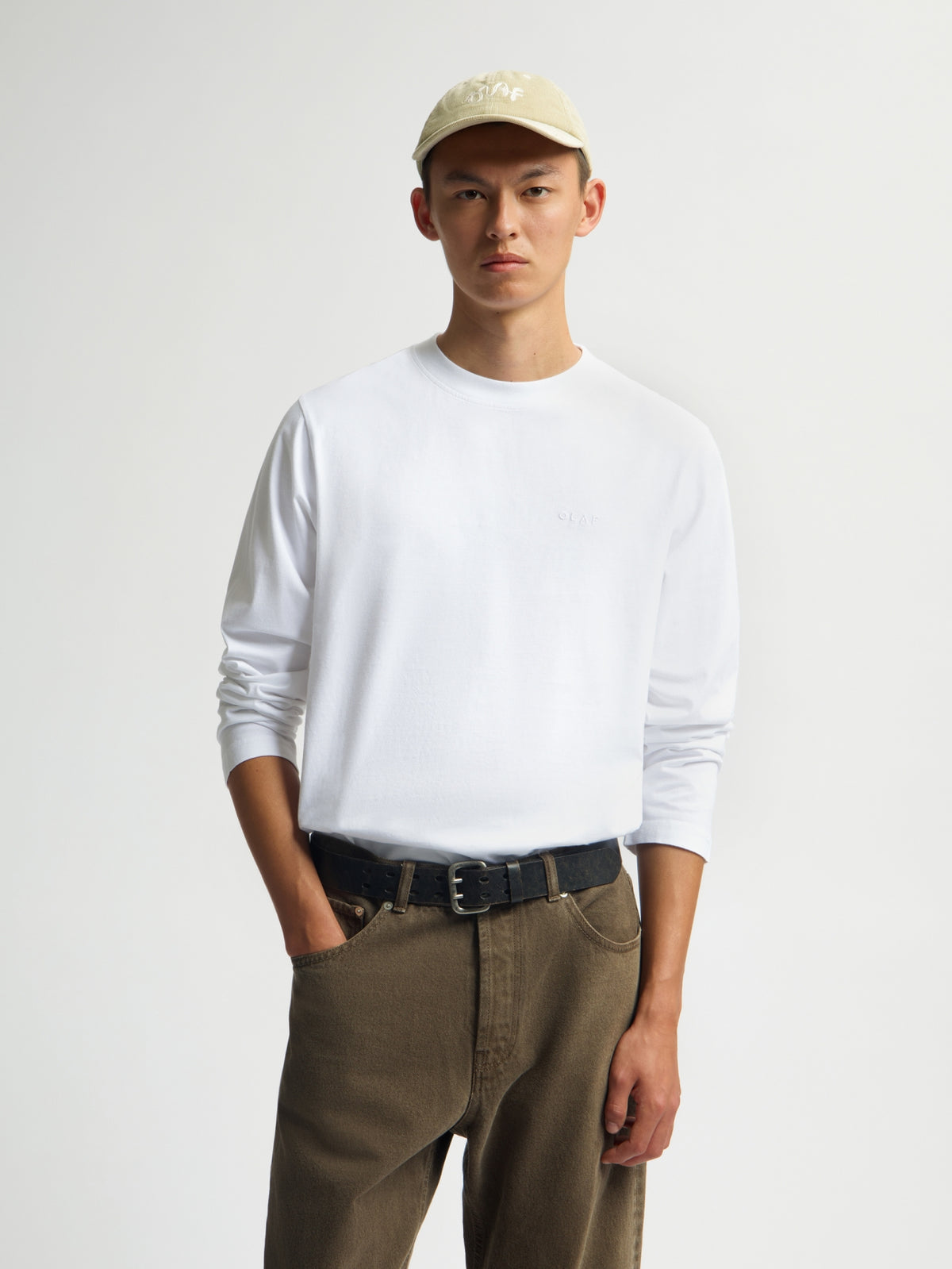 OLAF DOILY LS TEE | OPTICAL WHITE