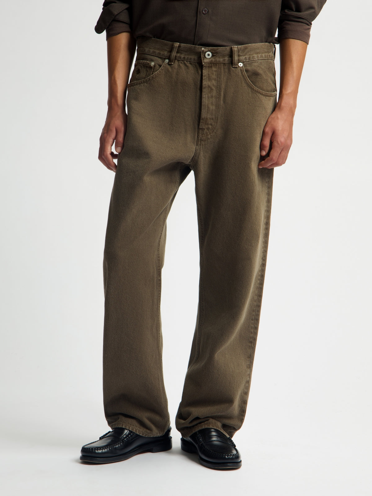 WASHED TWILL REGULAR PANT | BRACKEN