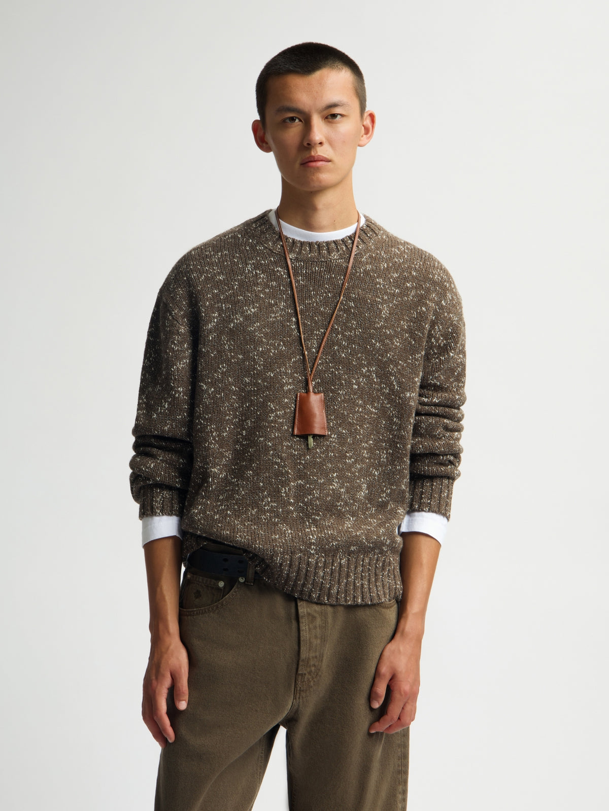 ESSENTIAL KNITTED CREWNECK | BRACKEN