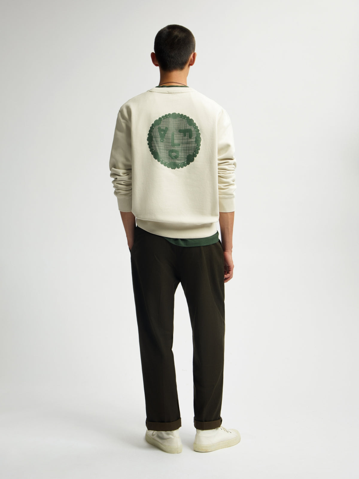 DOILY FACE CREWNECK | ANCIENT SCROLL