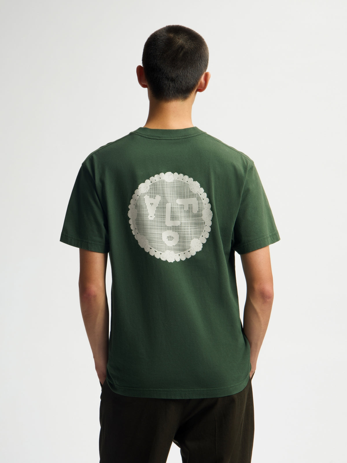 DOILY FACE TEE | KOMBU GREEN