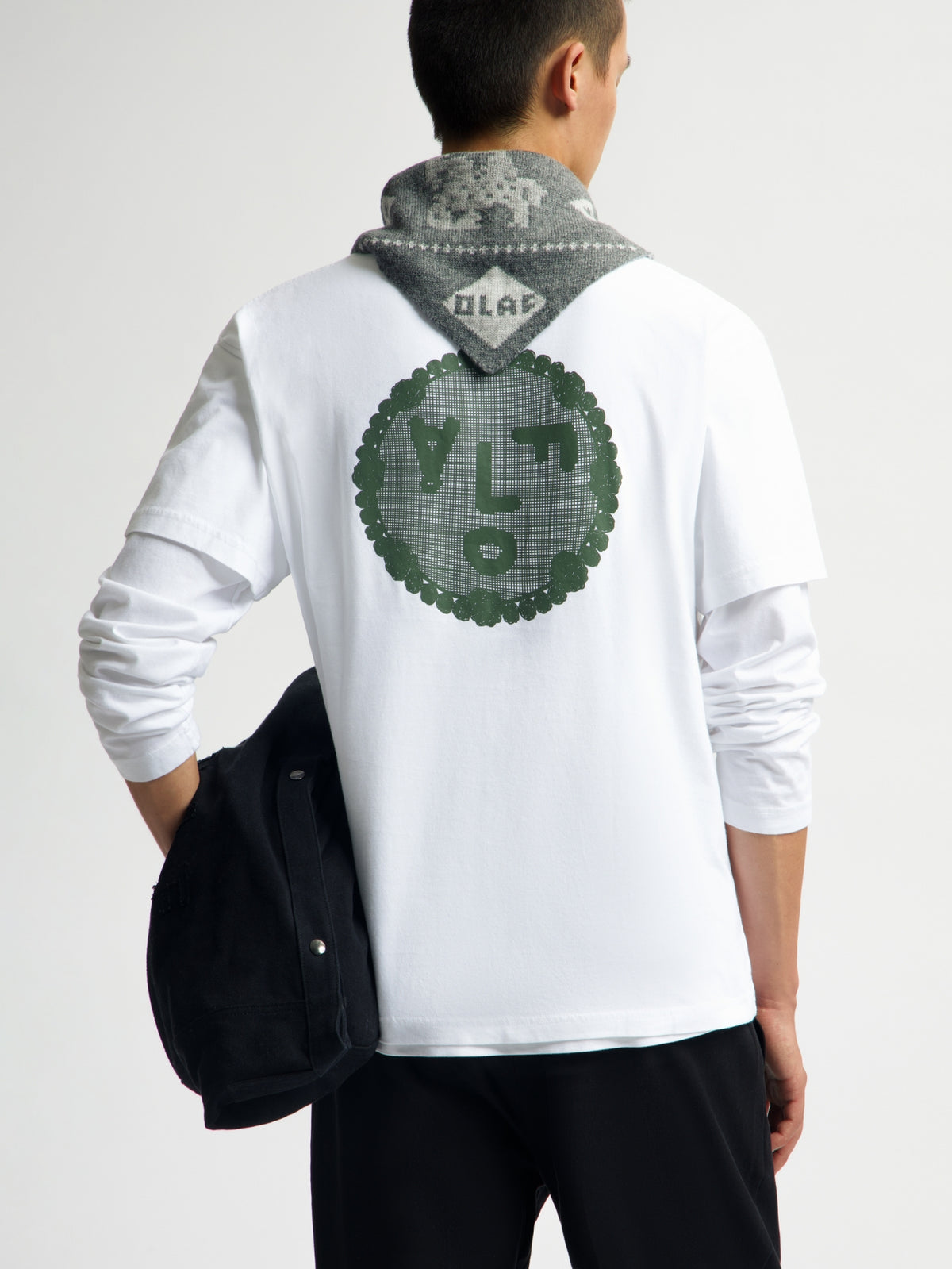 DOILY FACE TEE | OPTICAL WHITE