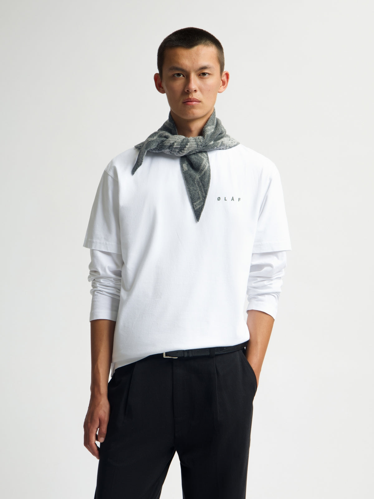 DOILY FACE TEE | OPTICAL WHITE