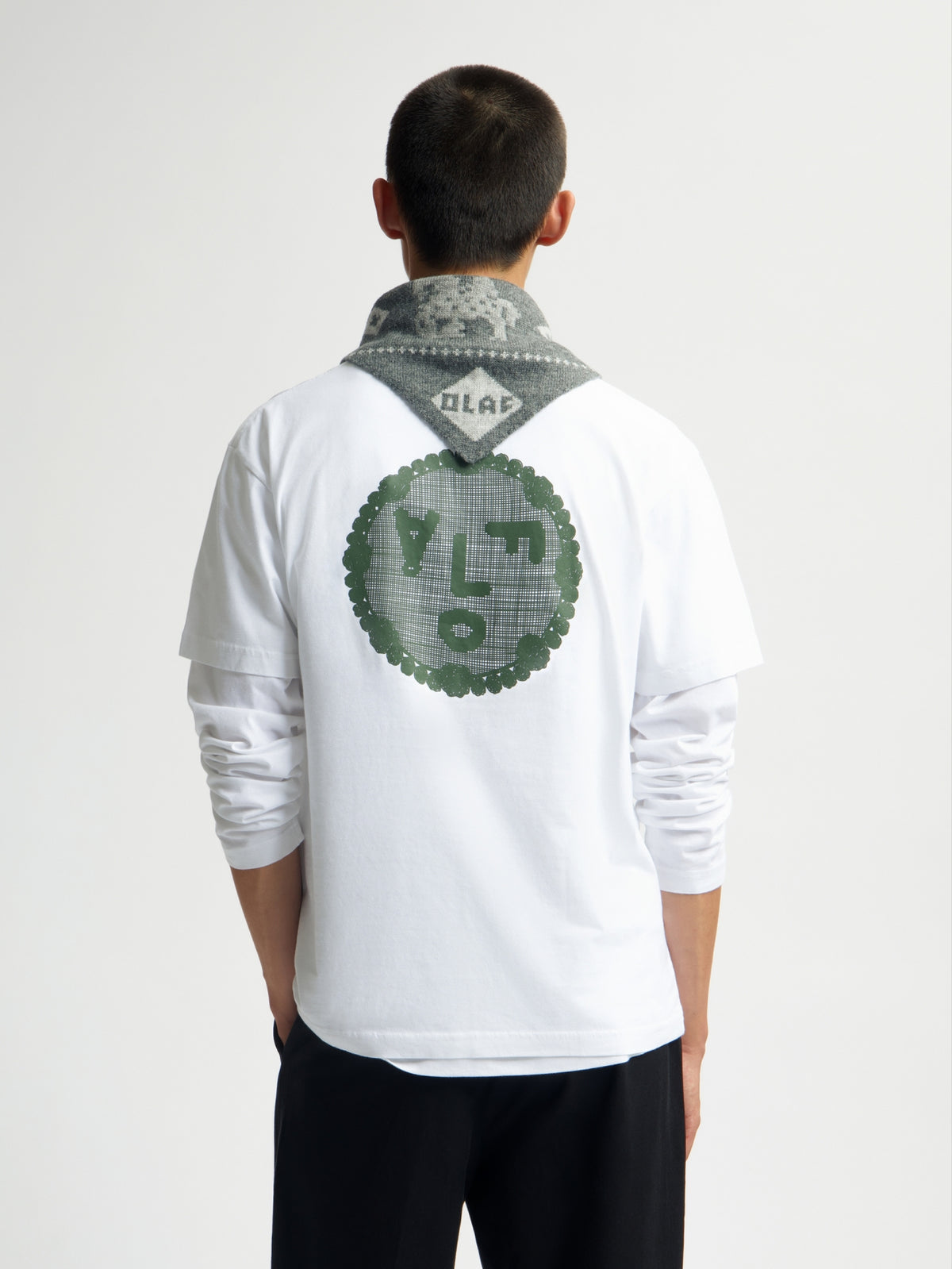 DOILY FACE TEE | OPTICAL WHITE
