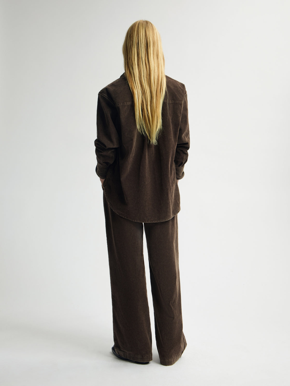 WASHED CORDUROY TAILORED TROUSERS | BRACKEN