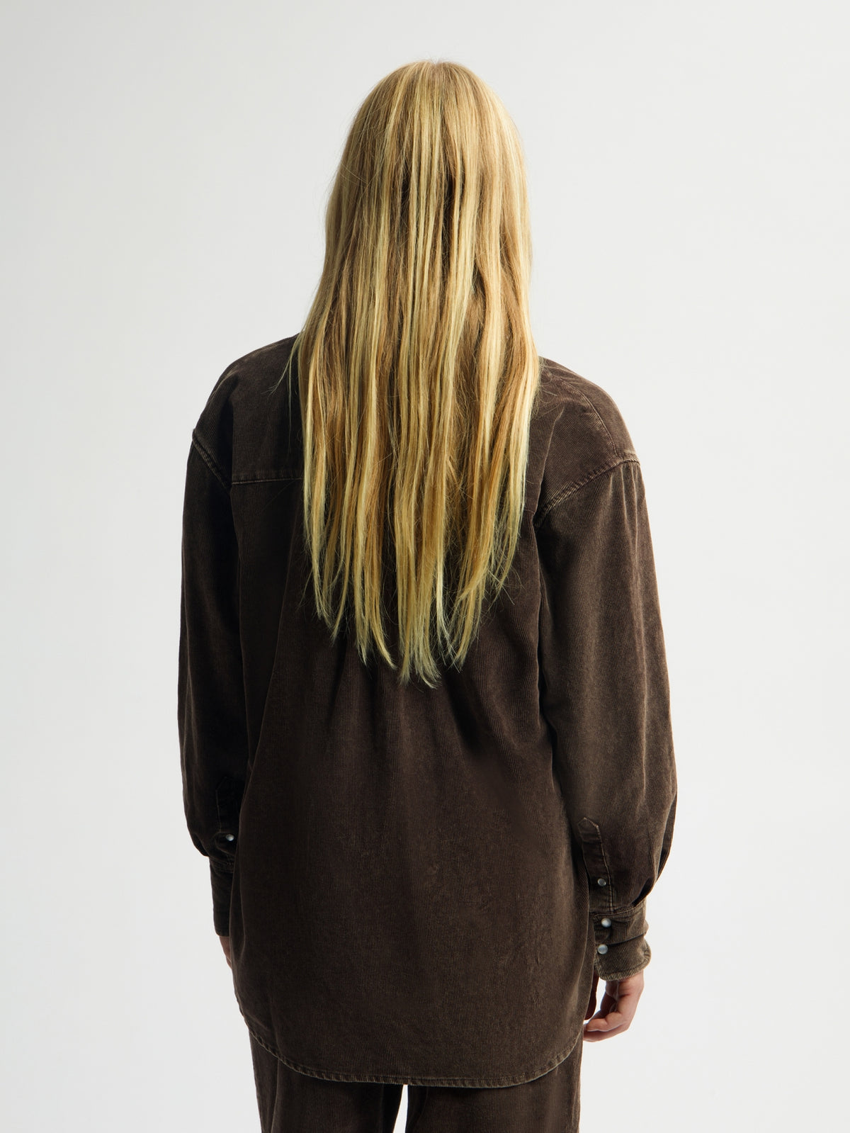 WASHED CORDUROY OVERSIZED SHIRT | BRACKEN