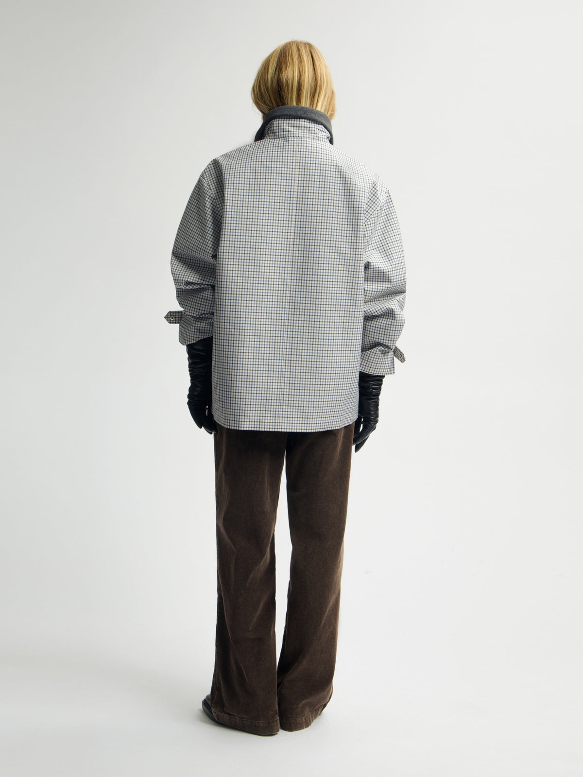 RELAXED PLAID JACKET | BRACKEN / DUSTY BLUE