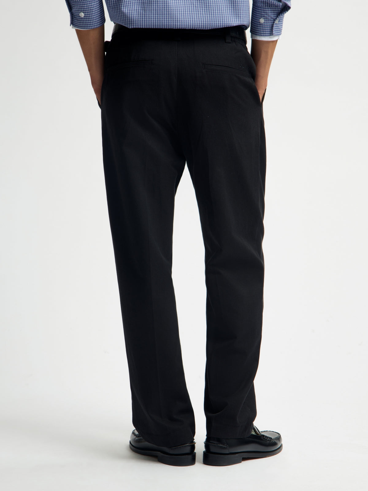 REGULAR PLEATED PANT | BLACK