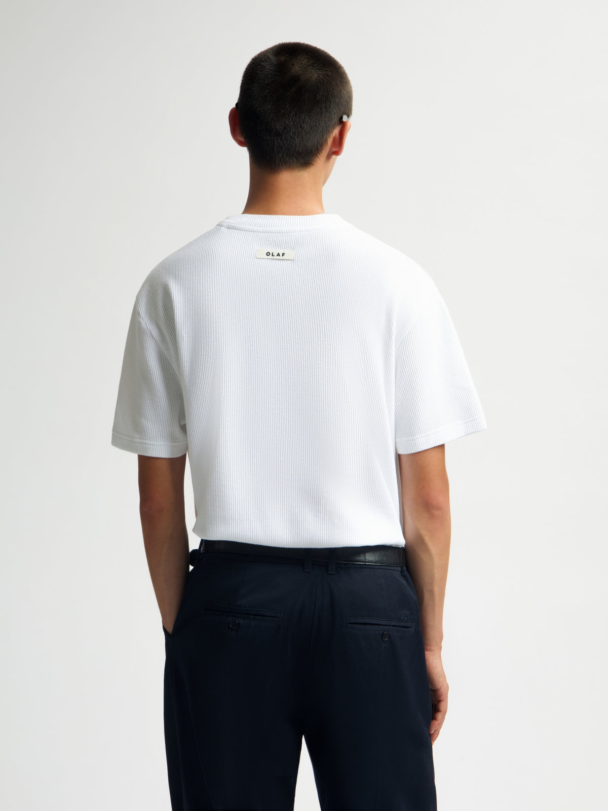 RIBBED TEE | OPTICAL WHITE