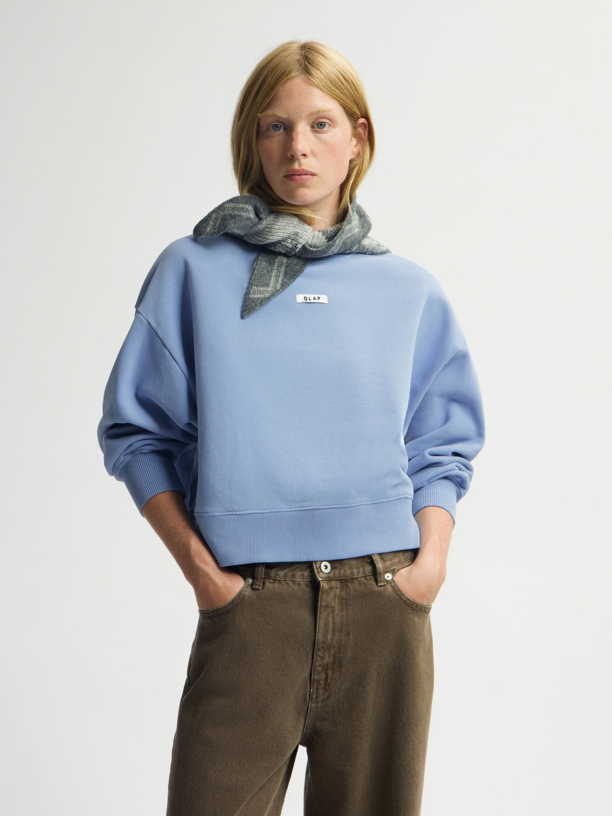 BOXY CREWNECK | DUSTY BLUE