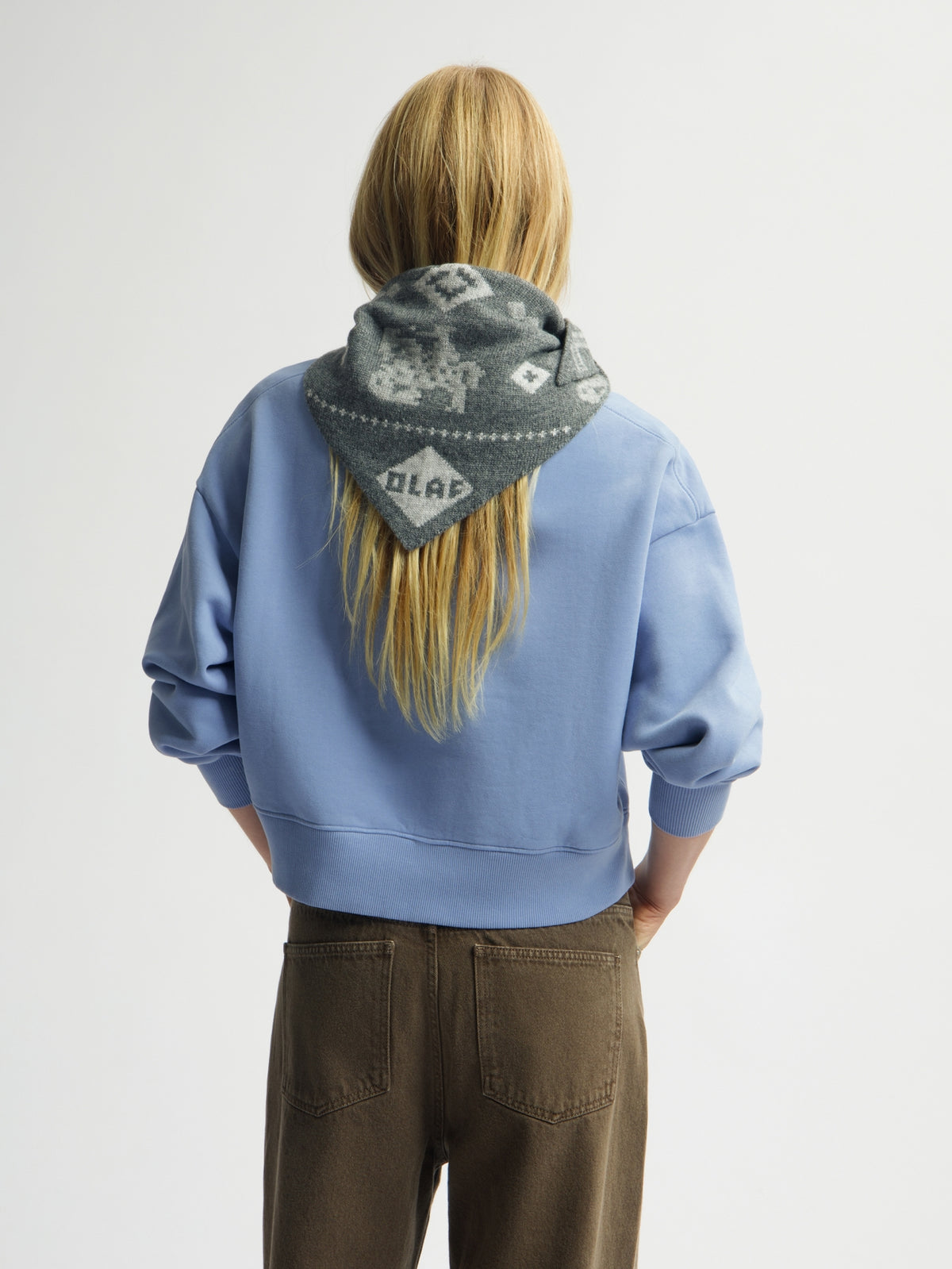 BOXY CREWNECK | DUSTY BLUE