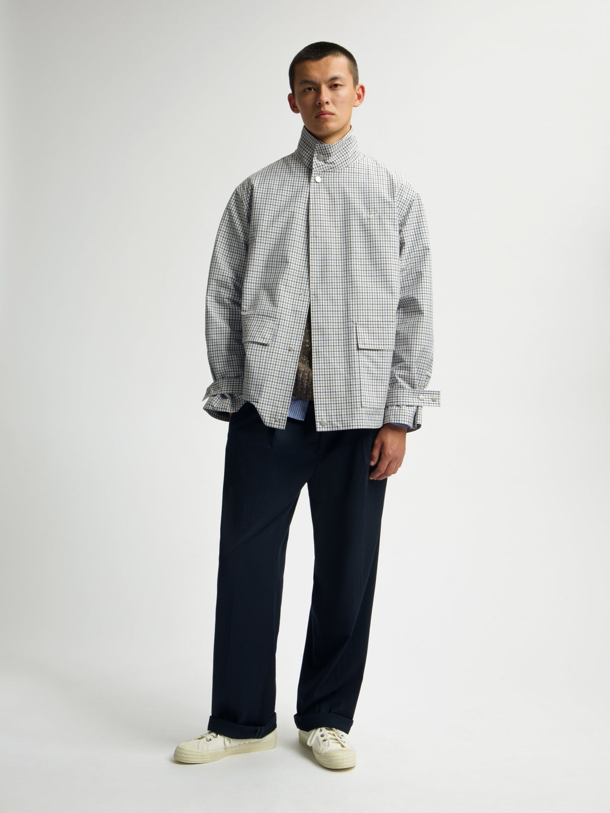 OVERSIZED UTILITY JACKET | BRACKEN / DUSTY BLUE