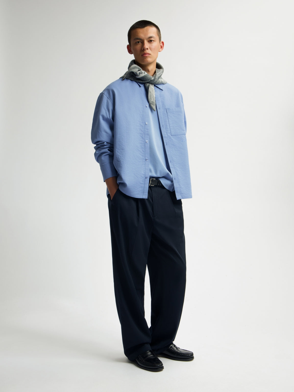 ESSENTIAL TEE | DUSTY BLUE
