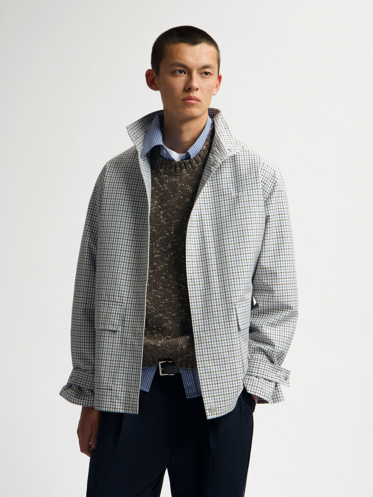OVERSIZED UTILITY JACKET | BRACKEN / DUSTY BLUE