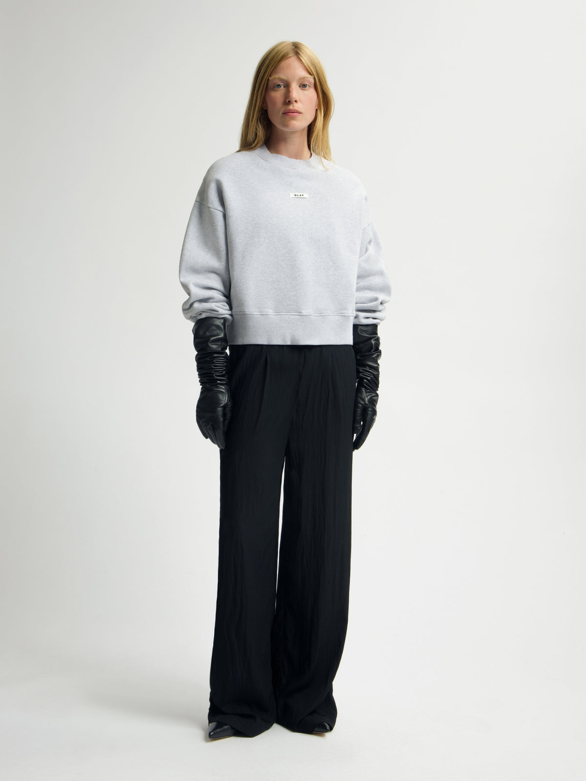 BOXY CREWNECK | HEATHER GREY